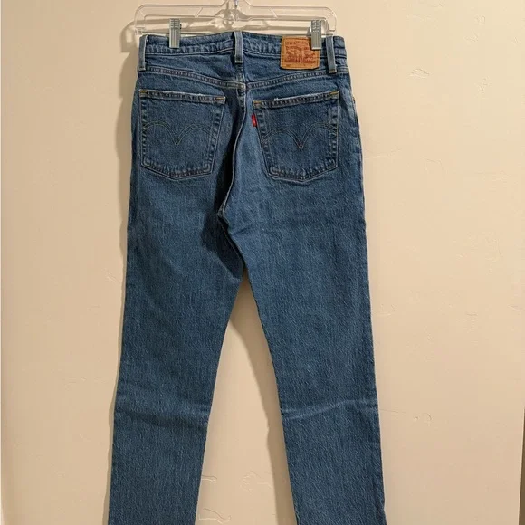 Levi's Blue Straight Leg Jeans - Picture 2 of 2